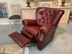 Chesterfield Relaxfauteuil, verstelbaar, bordeaux rood 9514, Huis en Inrichting, Fauteuils, Ophalen, Gebruikt, C, C