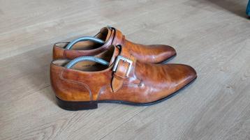 Bruine Magnanni Herenschoenen Gesp - Maat 43 beschikbaar voor biedingen