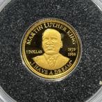 Gouden munt 0.5g Martin Luther King 14K, Ophalen of Verzenden, Goud