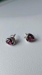 Originele Pandora zilveren oorstekers roze / pink kleur, Sieraden, Tassen en Uiterlijk, Oorbellen, Nieuw, Ophalen of Verzenden
