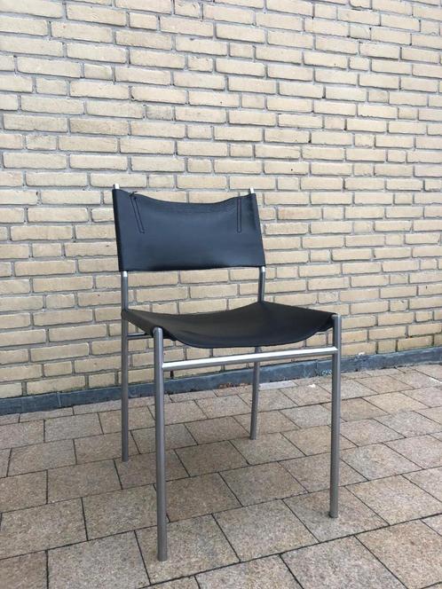 13x Spectrum SE 06 stoel by Martin Visser, Huis en Inrichting, Stoelen, Gebruikt, Vijf, Zes of meer stoelen, Leer, Metaal, Zwart