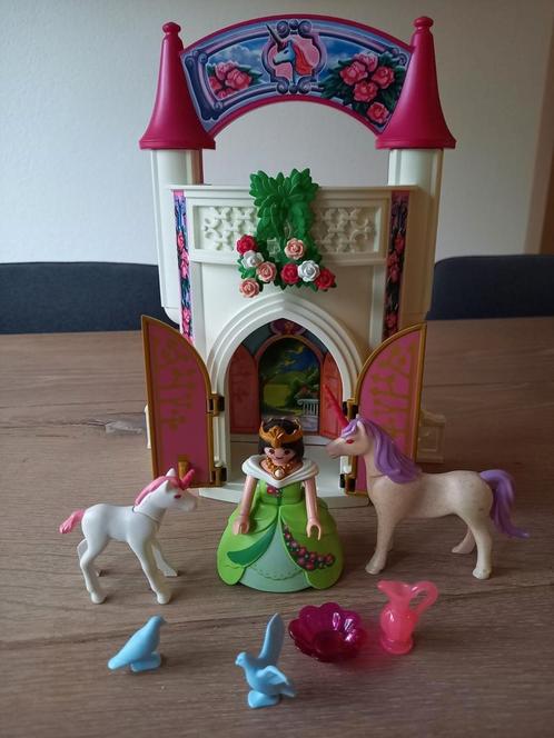 Playmobil Prinsessentoren met eenhoorns - 4777, Kinderen en Baby's, Speelgoed | Playmobil, Zo goed als nieuw, Complete set, Ophalen of Verzenden