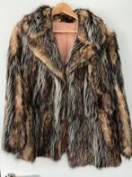 Vintage bontjas wasbeer, Ophalen of Verzenden, Zo goed als nieuw, Maat 38/40 (M), Bruin
