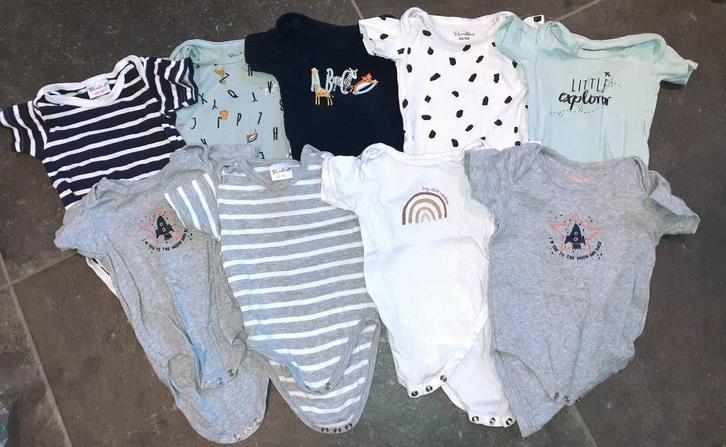 Baby kleding 9 rompers Bambino 62-68, Kinderen en Baby's, Babykleding | Maat 62, Zo goed als nieuw, Jongetje of Meisje, Nacht- of Onderkleding