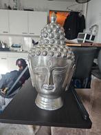 Zilverkleurig Boeddhabeeld, Ophalen of Verzenden, Zo goed als nieuw, Metaal, Boeddhabeeld