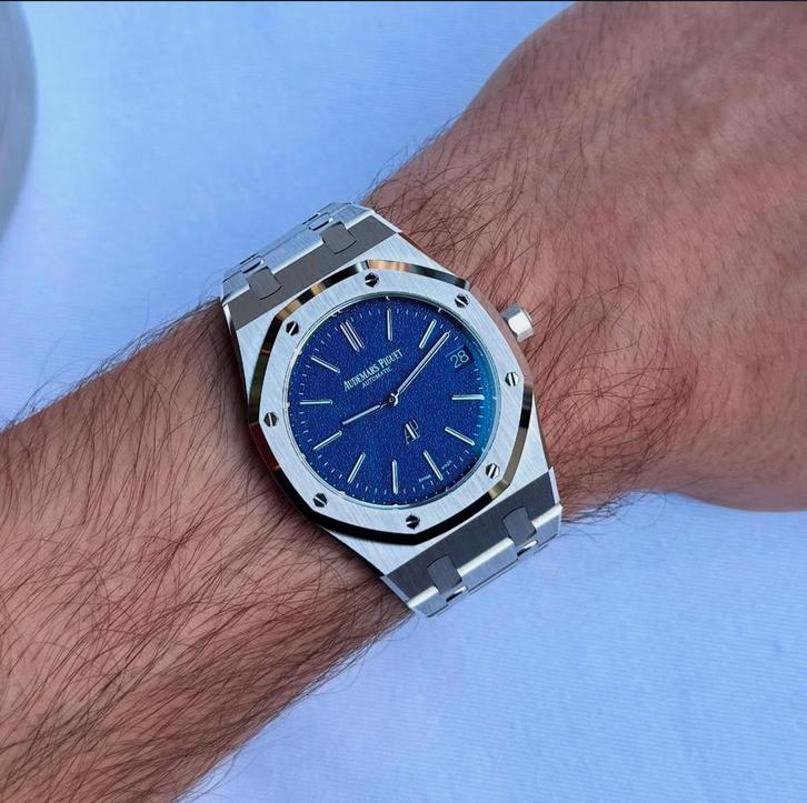 Audemars Piguet Royal 16202 fullset 2025, Sieraden, Tassen en Uiterlijk, Sporthorloges, Zo goed als nieuw, Android, Zwart, Ophalen of Verzenden