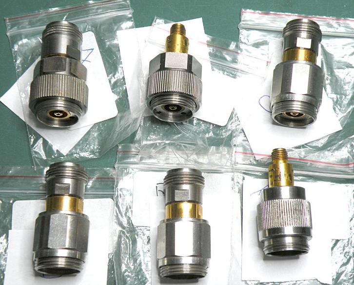 APC-7 adapters tot 12GHz. N en SMA,  zes stuks, Telecommunicatie, Zenders en Ontvangers, Gebruikt, Zender en Ontvanger, Ophalen of Verzenden