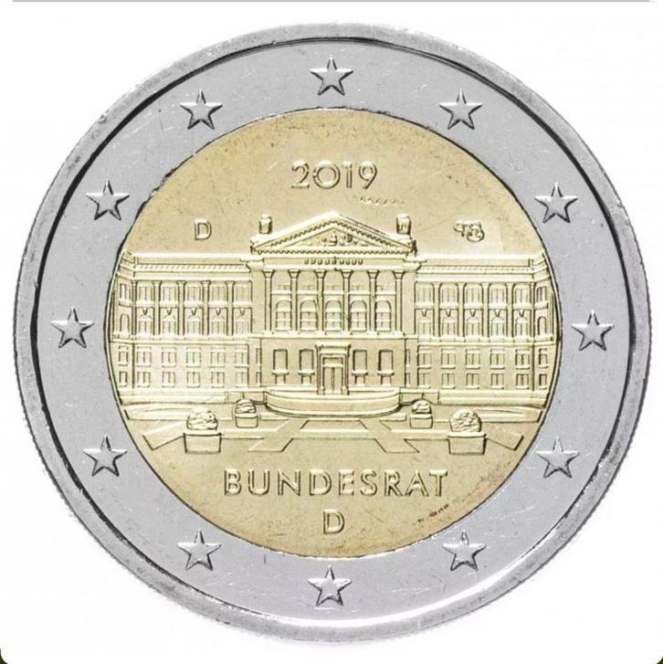 Euromunten, Postzegels en Munten, Munten | Europa | Euromunten, Losse munt, 2 euro, Duitsland, Ophalen of Verzenden