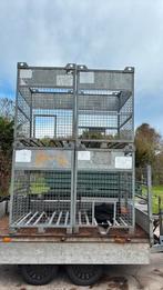 6 stuks Stapelkrat kuubkist stapelbak opzetbak, 100 liter of meer, Ophalen of Verzenden, Zo goed als nieuw, Transportkar