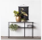 Sidetable met echt marmer blad van Giga Meubel, Ophalen, 100 tot 150 cm, Zo goed als nieuw, Metaal