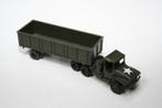 Roco Minitanks US truck met open oplegger (6012) SHF, Hobby en Vrije tijd, Modelauto's | 1:87, Roco, Gebruikt, Ophalen of Verzenden