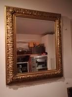 Antieke goudkleurige facetgeslepen spiegel., Ophalen of Verzenden