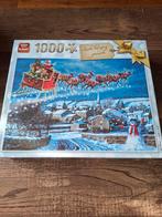 King kerstpuzzel 1000 stukjes - santa bringing presents, Ophalen of Verzenden, 500 t/m 1500 stukjes, Nieuw, Legpuzzel