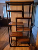 Mooie industriële wandkast van mangohout, Huis en Inrichting, Ophalen, Overige materialen, Zo goed als nieuw, Minder dan 150 cm