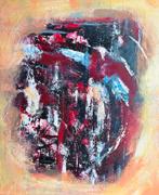 Abstract schilderij, handgemaakt, Ophalen of Verzenden