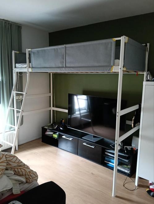 Ikea Vitval hoogslaper, Huis en Inrichting, Slaapkamer | Stapelbedden en Hoogslapers, Zo goed als nieuw, Hoogslaper, 90 cm, 200 cm