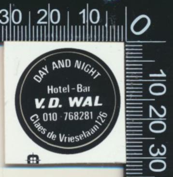 Sticker: Hotel Bar Van de Wal beschikbaar voor biedingen