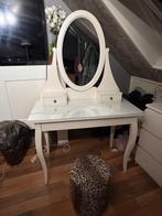 Ikea makeup tafel rond met spiegel! Moet weg ivm verhuizing!, Ophalen, Zo goed als nieuw, 50 tot 100 cm, Minder dan 100 cm