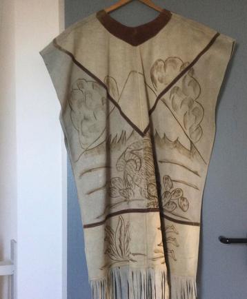Poncho, Suede leer, unisex, handgemaakt, uniek, Z-Amerika beschikbaar voor biedingen