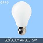 LED Oppo E27 5W 220V Edison SMD warm wit, 30 tot 60 watt, Led-lamp, Nieuw, E27 (groot)