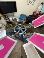 Hopkins Zeefdruk Carousel - 6 Kleuren / 4 Stations, Hobby en Vrije tijd, Overige Hobby en Vrije tijd, Ophalen, Gebruikt