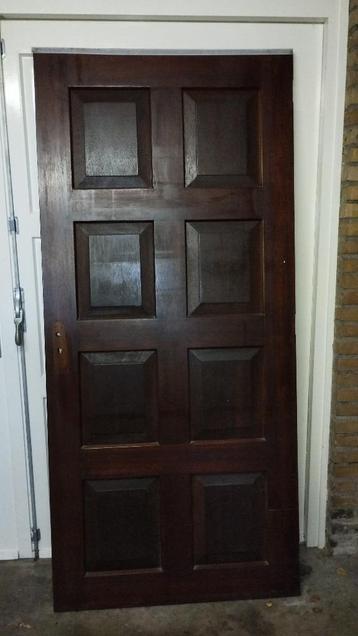 Meranti harthout paneel deur - 93 x 204 cm - nieuwstaat! beschikbaar voor biedingen