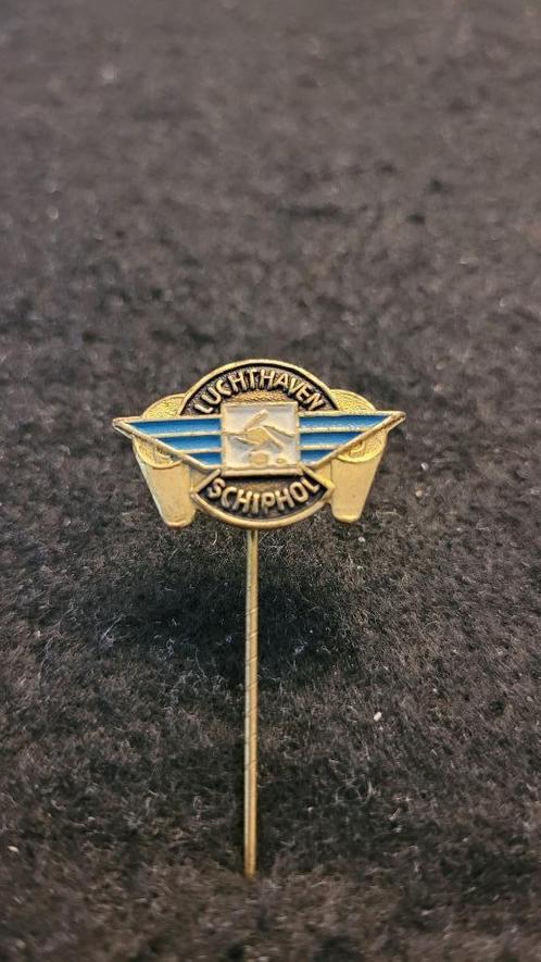Schiphol speldje, Verzamelen, Speldjes, Pins en Buttons, Zo goed als nieuw, Speldje of Pin, Stad of Land, Verzenden