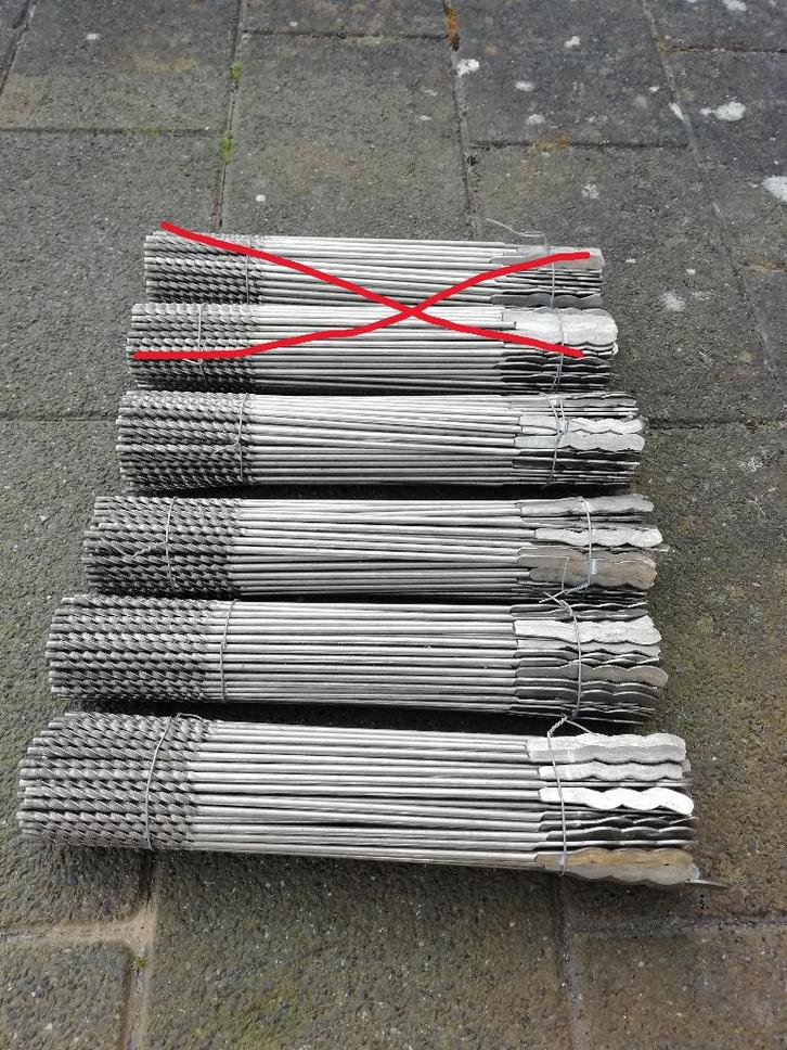 400 rvs platte spouwankers 30 cm, Doe-het-zelf en Verbouw, Metselstenen, Nieuw, Overige typen, Ophalen