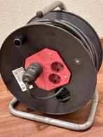 Kabelhaspel 40 meter - Perfect voor klussen!, Doe-het-zelf en Verbouw, Elektra en Kabels, Ophalen of Verzenden, Gebruikt, Kabel of Snoer