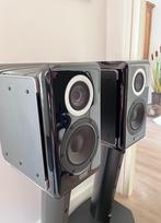 TAD ME1 (Micro Evolution) met ST3 stands zwart, Audio, Tv en Foto, Luidsprekers, Zo goed als nieuw, 120 watt of meer, Front, Rear of Stereo speakers