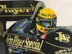 P.002 / Poster Lotus / Renault 98T (JPS) Ayrton Senna, Ophalen of Verzenden, Gebruikt, Formule 1