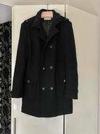 Zwart gevoerde wollen mantel; merk Kiomi; maat large, Zwart, Ophalen of Verzenden, Zo goed als nieuw, Maat 42/44 (L)