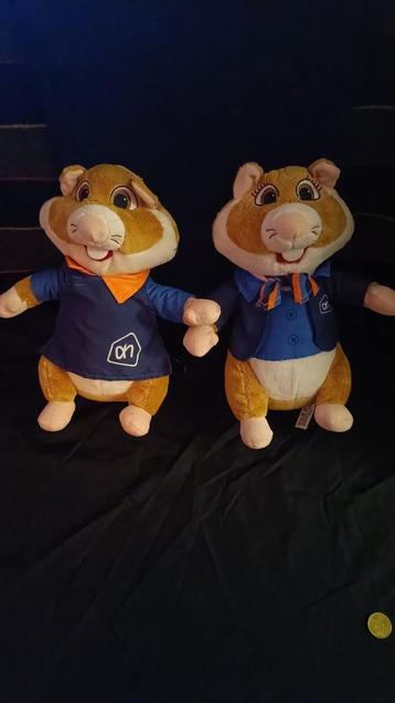 2x Knuffel 'AH' Hamster weken Albert Heijn Koppel beschikbaar voor biedingen