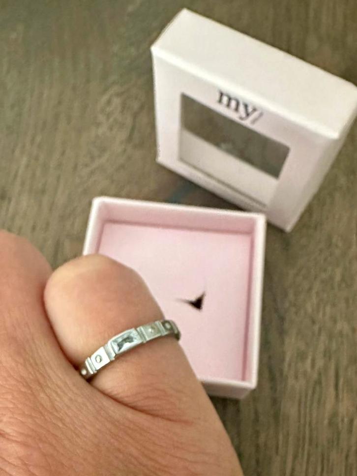 My Jewellery ring mt 17 NIEUW #009AAAB, Sieraden, Tassen en Uiterlijk, Ringen, Nieuw, Dame, 17 tot 18, Zilver, Overige materialen