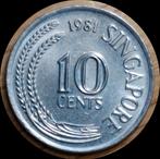 90# Singapore 10 Cents 1981 km3, Ophalen of Verzenden, Zuidoost-Azië