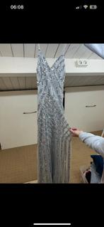 Gala jurk+ hakken en tas, Zalando, Zo goed als nieuw, Grijs, Onder de knie