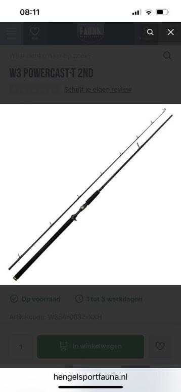 Westin W3 Powercast 2nd-T 40-130gr beschikbaar voor biedingen