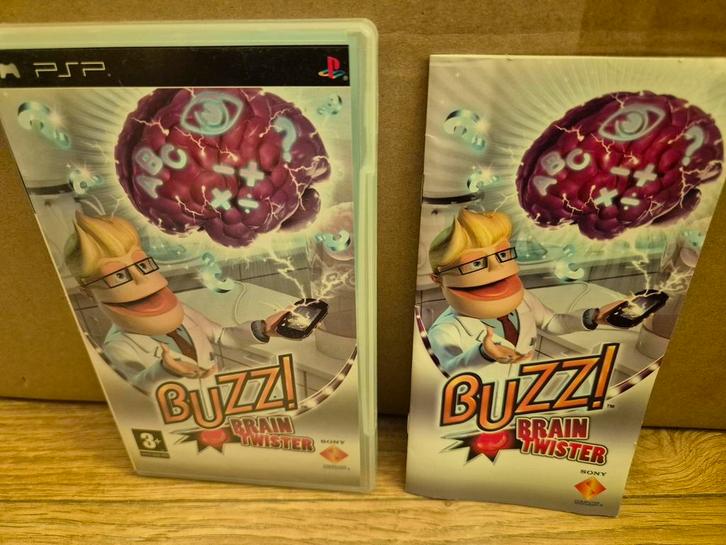 Buzz Quiz Brain Twister PSP, Spelcomputers en Games, Games | Sony PlayStation Portable, Zo goed als nieuw, Puzzel en Educatief