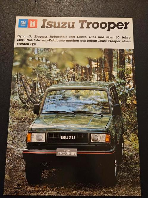 Brochure Isuzu Trooper 1987, Boeken, Auto's | Folders en Tijdschriften, Zo goed als nieuw, Ophalen of Verzenden