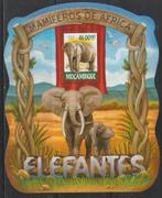 OLIFANTEN-ELEPHANTS = Mooi bl. v MOCAMBIQUE-3010-17, Verzenden, Postfris, Dier of Natuur