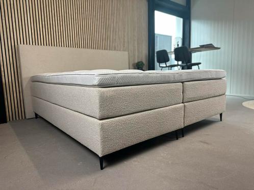 BOXSPRING TEDDY BEIGE 180 200 teddy stof, Huis en Inrichting, Slaapkamer | Boxsprings, Nieuw, 180 cm, 200 cm, Tweepersoons, Beige
