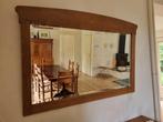 Houten spiegel, vintage, Ophalen of Verzenden, Zo goed als nieuw, Rechthoekig, Minder dan 100 cm