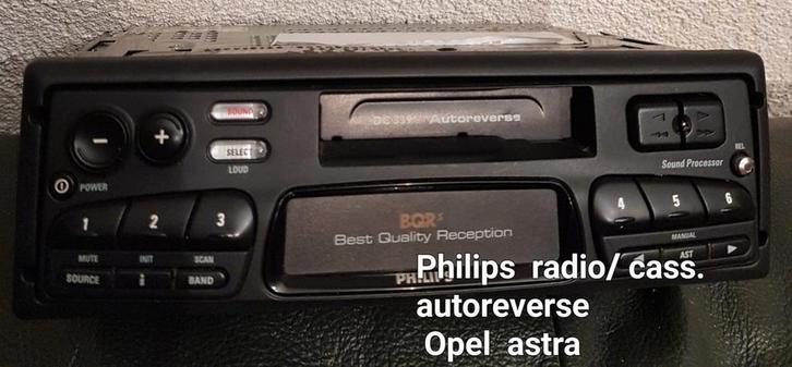 Philips Stereo Autoradio Cassette  voor Opel Astra, Auto diversen, Autoradio's, Zo goed als nieuw, Ophalen of Verzenden