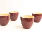 4 Bloempotten 22779, Tuin en Terras, Bloempotten, Gebruikt, Rond, Ophalen of Verzenden, Aardewerk