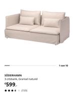 Te koop Söderhamn 3-zits en 1-zitselement, Gransel naturel, Ophalen, 250 tot 300 cm, Gebruikt, Stof