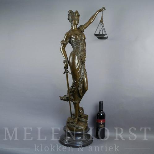 Heel groot beeld van Vrouwe Justitia, 1m, brons topkwaliteit, Antiek en Kunst, Kunst | Beelden en Houtsnijwerken, Ophalen of Verzenden