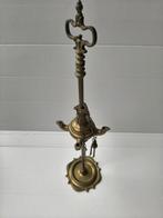 Antieke Florentijnse olielamp, Ophalen of Verzenden, Koper of Brons