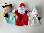 Knuffel handpop, poppenkastpop Sinterklaas, Piet, paard, Ophalen of Verzenden, Gebruikt