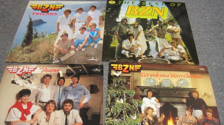 BZN vier elpees o.a. Vision, Friends, the best of BZN, Cd's en Dvd's, Vinyl | Pop, Zo goed als nieuw, 1980 tot 2000, 12 inch, Ophalen of Verzenden