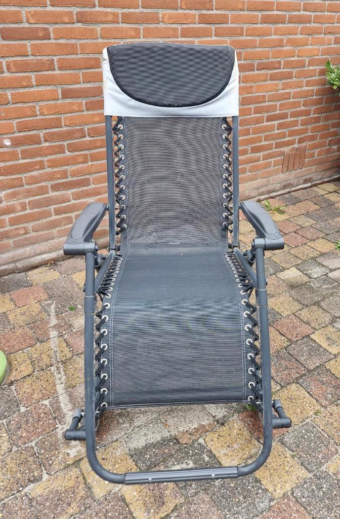 Schommel tuinstoel, Tuin en Terras, Tuinstoelen, Gebruikt, Aluminium, Inklapbaar, Ophalen